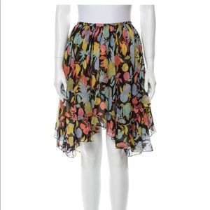 Chloè Silk Floral Skirt New With Tags
